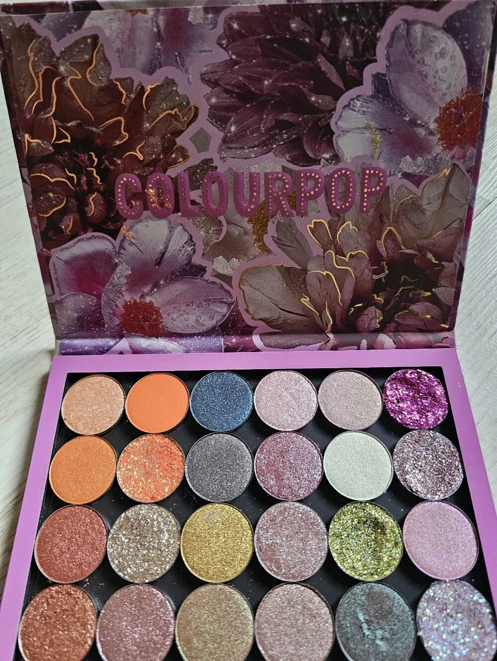 ColourPop 24 Shade Color Eyeshadow Palette — Pink, Purple, Gold (Discontinued)
